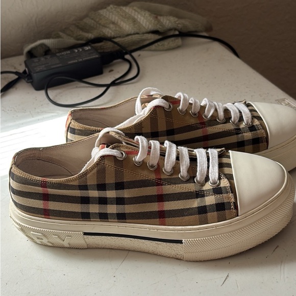 Burberry Plaid Sneakers - Picture 1 of 3